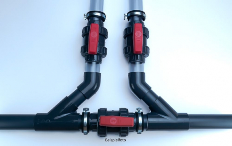 PVC-U Pool Bypass Set 45 Grad AK